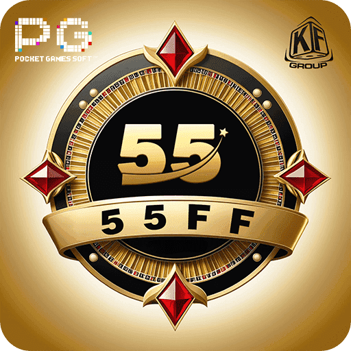 Visual apresentando títulos de fortune da 55FF com gráficos vibrantes e prêmios elevados